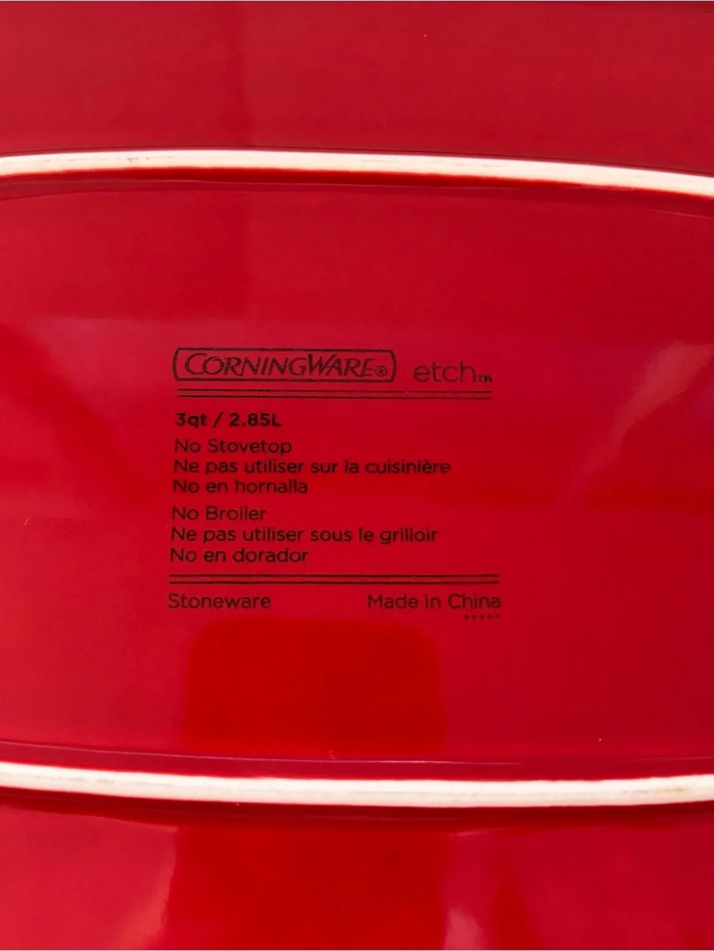 Corningware rectangular baking
